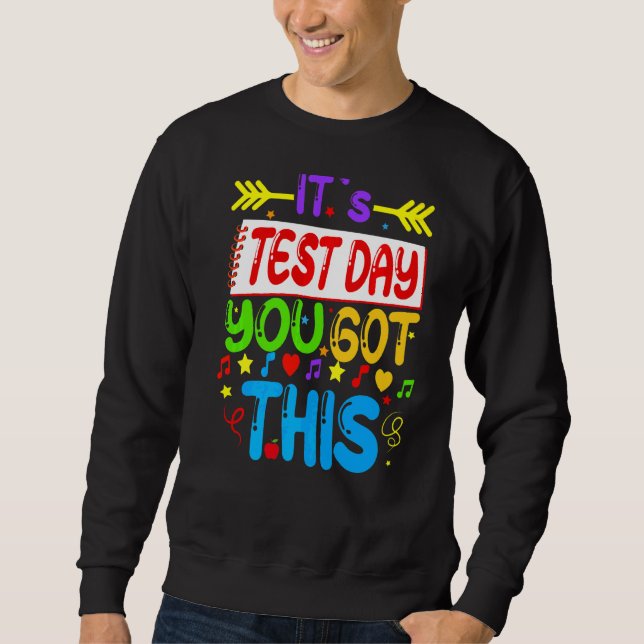 Sudadera Día de prueba es el día de prueba que tienes este  (Anverso)
