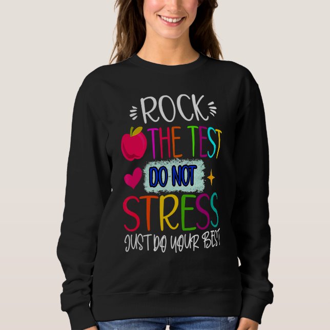 Sudadera Día de prueba Rock El profesor de prueba Día de pr (Anverso)