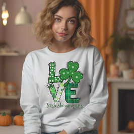 Sudadera Día de San Paddys Amor Shenanigans irlandeses