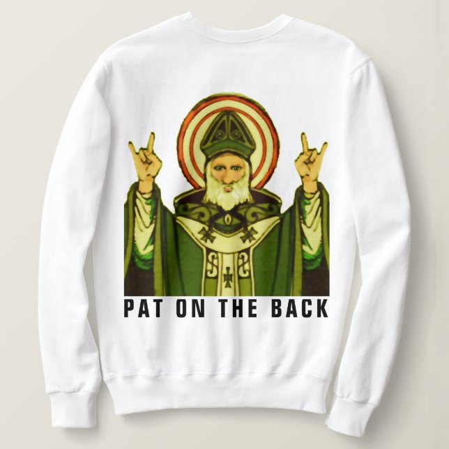 Sudadera Día de San Patricio (Reverso del diseño)