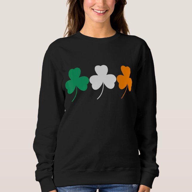 Sudadera Día de San Patricio 3 Ama la Bandera de Irlanda Sh (Anverso)