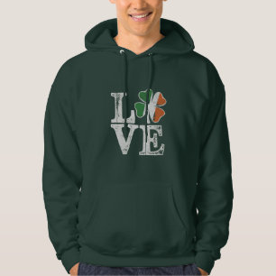 Sudadera Día de San Patricio Amor Afortunado Trébol Verde I