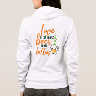 Sudadera Día de San Patricio Amor & Cerveza Divertido-61146
