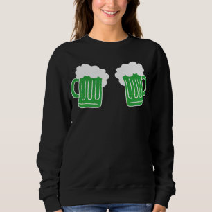 Sudadera Día de San Patricio Arte Gráfico Divertido Cerveza