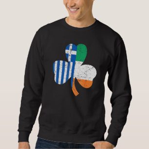 Sudadera Día de San Patricio Bandera Griega Irlandés Greci
