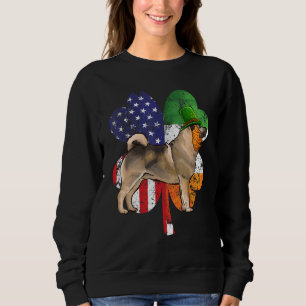 Sudadera Día de San Patricio Bandera irlandesa americana Al