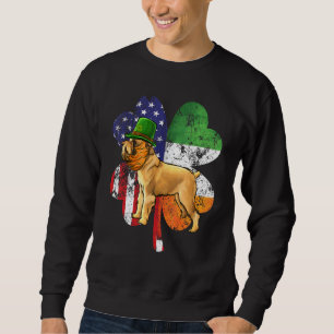 Sudadera Día de San Patricio Bandera irlandesa americana Br