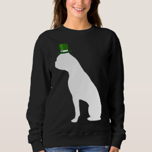 Sudadera Día de San Patricio de Irlanda en Bulldog francés