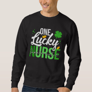 Sudadera Día de San Patricio Enfermera Suplementaria Una su