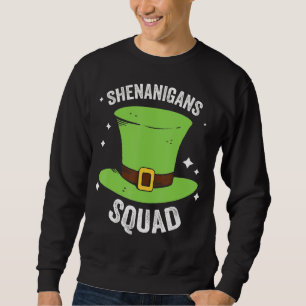 Sudadera Día de San Patricio, Gorra irlandés del escuadrón 