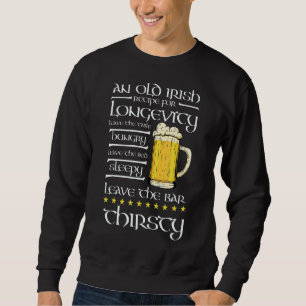 Sudadera Día de San Patricio: Irlandés divertido dice Drink