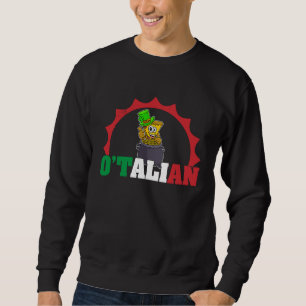 Sudadera Día de San Patricio Irlandés Irlanda Pizza Italia