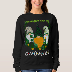 Sudadera Día de San Patricio Shenanigans Gnomies Gnome Sham
