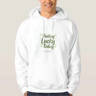 Sudadera Día de San Patricio Sintiéndome Afortunad