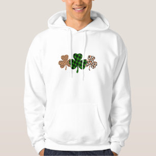 Sudadera Día de San Patricio Suerte Irlandés Verde Cuadros 