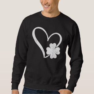 Sudadera Día de San Patricio Vintage Feliz Ir Suerte Trebol