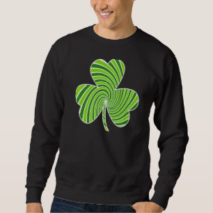 Sudadera Día de San Patrón Shamrock Retro Green Clover Irla