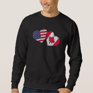 Sudadera Día de San Valentín Bandera de Estados Unidos Amer