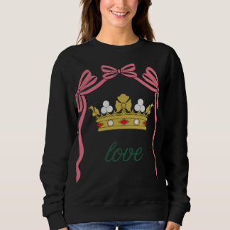 Sudadera Día de San Valentín Coquette Corazón Lazo Día de S