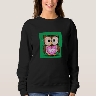Sudadera Día de San Valentín Corazón de Amor Búho Teddy Nov