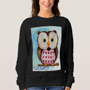 Sudadera Día de San Valentín Corazón de Amor Búho Teddy Nov