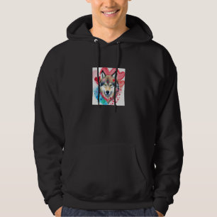 Sudadera Día de San Valentín Corazón de Amor Lobo Bonito No