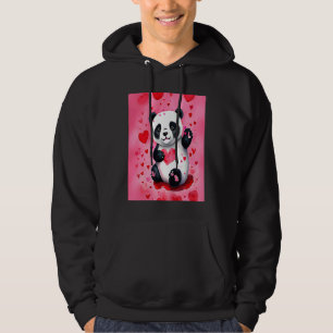 Sudadera Día de San Valentín Corazón de Amor Panda Novia Pr