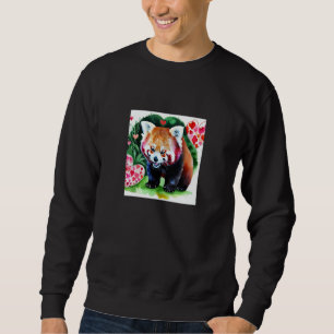 Sudadera Día de San Valentín Corazón de Amor Panda Rojo Nov