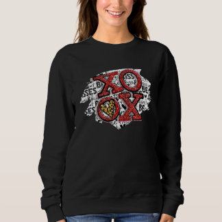 Sudadera Día de San Valentín Corazón Leopardo Brillo Pareja