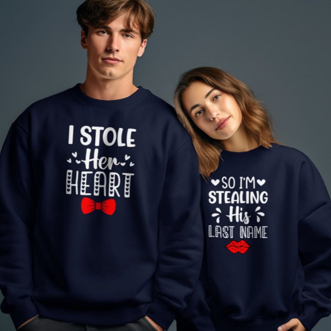 Sudadera Día de San Valentín De Apellidos Pareja Coincidenc (Subido por el creador)