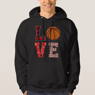 Sudadera Día de San Valentín de baloncesto Baloncesto Love 