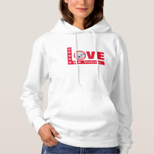 Sudadera Día de San Valentín de fotos de perros de Cute Lov