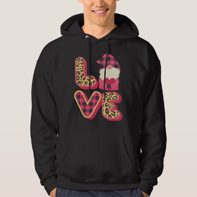 Sudadera Día de San Valentín de Love Gnome, Love Valentine  (Anverso)