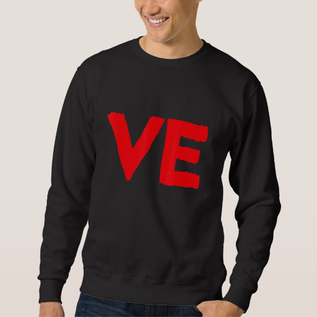 Sudadera Día de San Valentín divertida pareja de amor P 2 (Anverso)