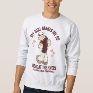 Sudadera Día de San Valentín divertido POPEYE Débil De Rodi