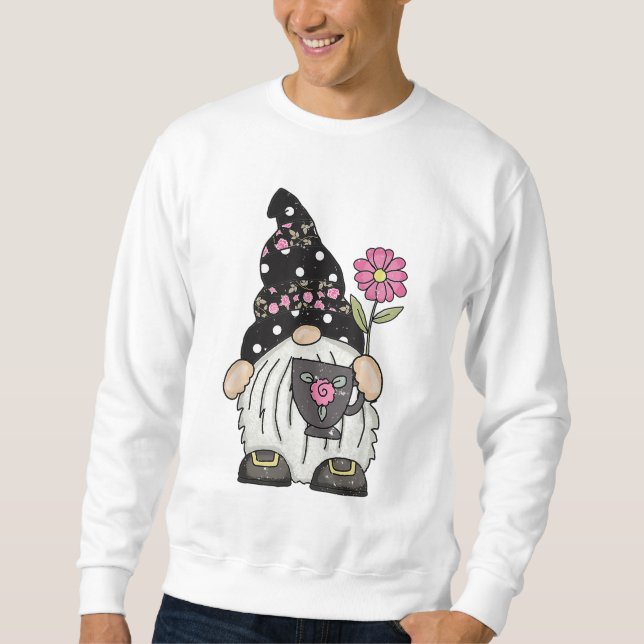 Sudadera Día de San Valentín Gnome Coffe Love Heart (Anverso)