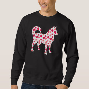 Sudadera Día de San Valentín Siberian Husky Hearts Puppy Do