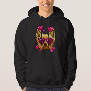 Sudadera Día de San Valentín Yorkshire Terrier Heart Couple