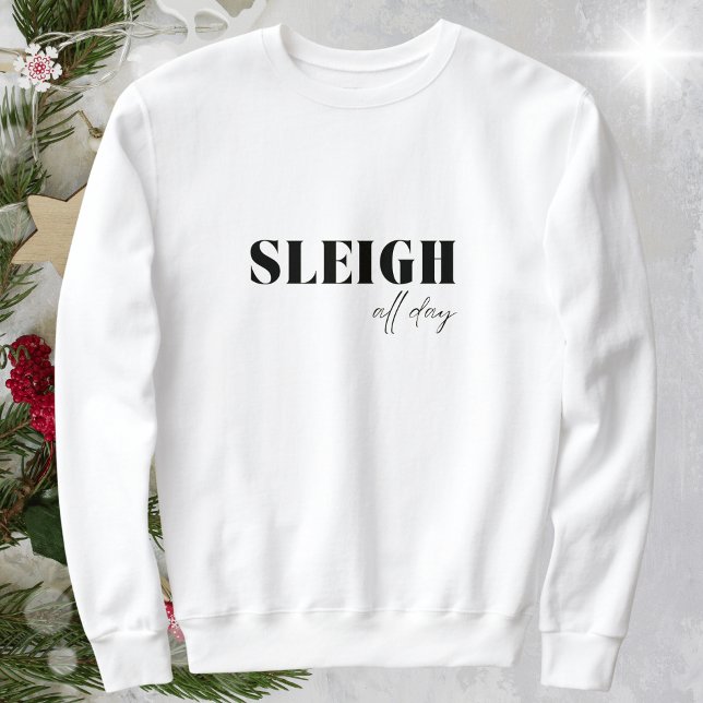 Sudadera Día de Sleigh minimalista (Subido por el creador)