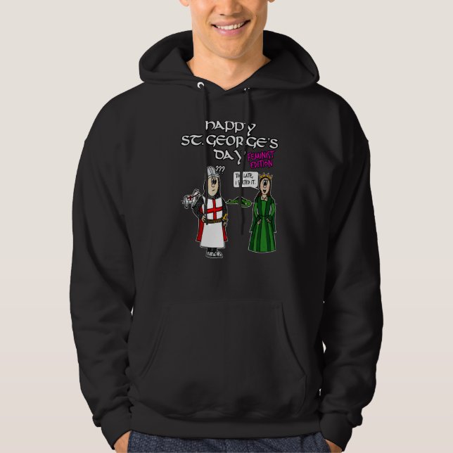 Sudadera Día de St Georges George Dragon Princesas Feminist (Anverso)
