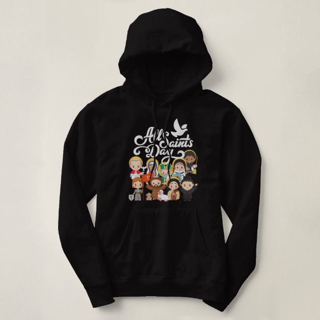 Sudadera Día de Todos los Santos Niños Católicos San Franci (Diseño del anverso)