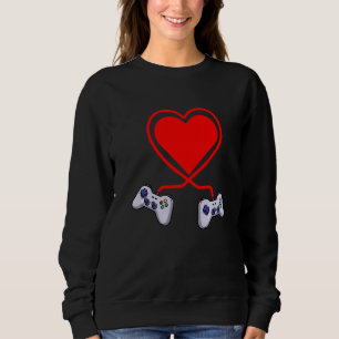 Sudadera Día de Valenines divertidos para los videojuegos d