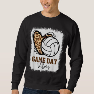 Sudadera Día de voleibol con sangre Vibes Voleibol Mom