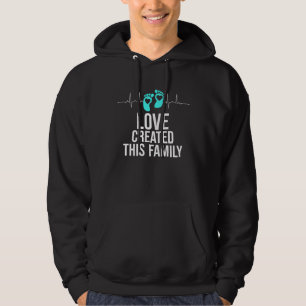 Sudadera Día del Anuncio de Adopción Familia Amor Creado