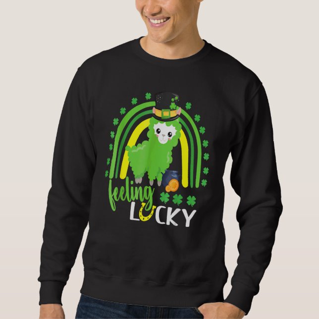 Sudadera Día del Arcoiris de Santa Lucía O Llama L (Anverso)