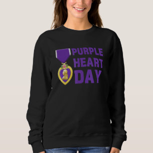 Sudadera Día del Corazón Púrpura