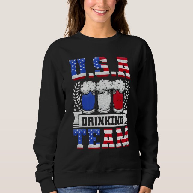 Sudadera Día del Equipo de Bebida de Cerveza de EE. UU. (Anverso)