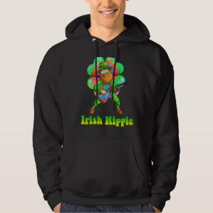 Sudadera Día del Guitarista Irlandés Hippie Leprechaun St P