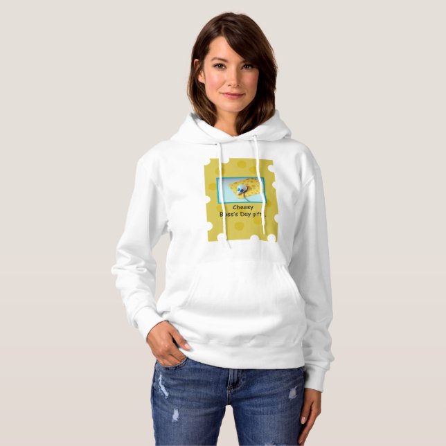 Sudadera Día del Jefe cursi, feriado, humor (Anverso completo)