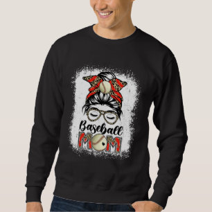Sudadera Día del juego de la madre de béisbol Desordenado L
